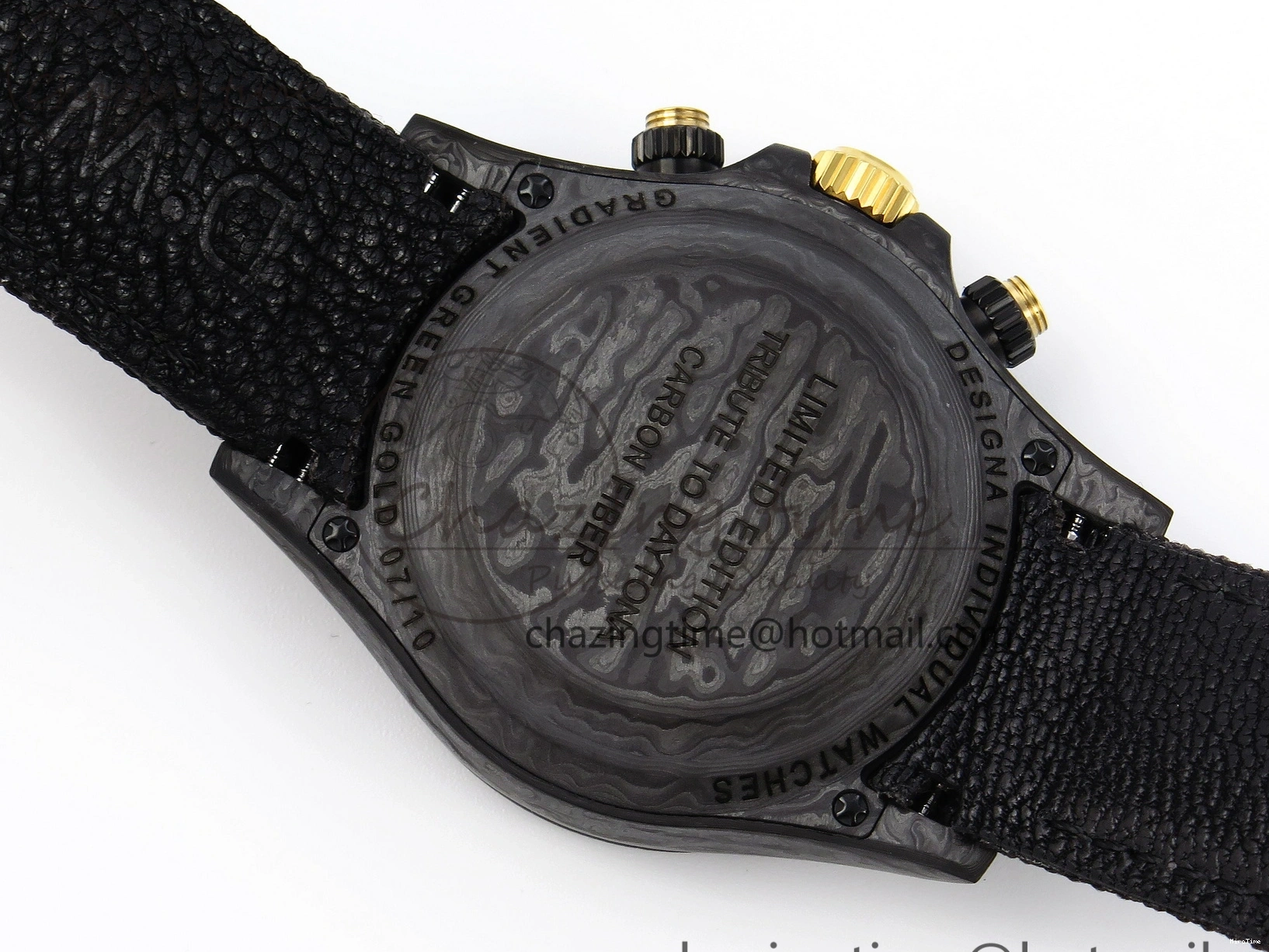 MiroTime 0407 TimelessDesign Daytona DIW Carbon YG Case and Bezel DIWF Edition Green Dial on Black Nylon Strap A 1883